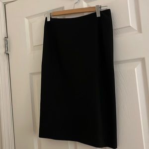 theory black pencil skirt size 0